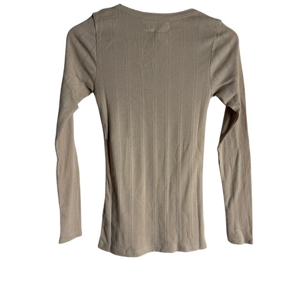 The Great Cream The Pointelle Sleep Long Sleeve Scoop Ballet Tee Small - Picture 8 of 10